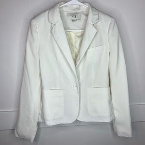 Forever 21 White Long Sleeve Blazer